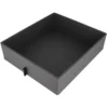 Caja organizadora de cuero sin tapa ANTRACITA