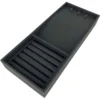 Caja tipo joyero de cuero para organización ANTRACITA