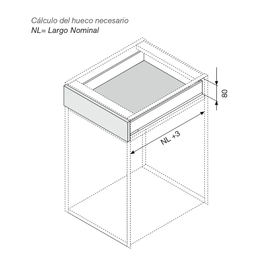 Cajón Blum Legrabox Pure altura N