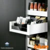 Cajón interior con cristal frontal Blum Legrabox Pure perfil C