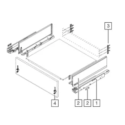Cajón Legrabox Pure de Blum altura K
