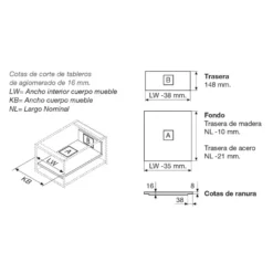 Cajones Blum Legrabox Free altura C