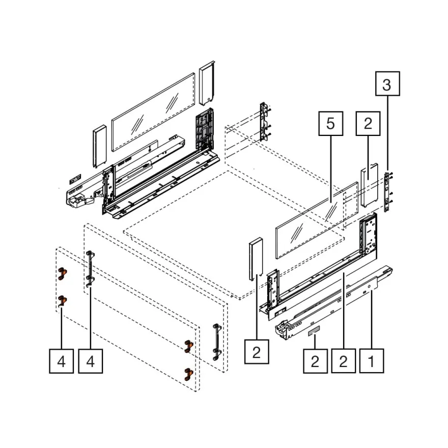 Cajones Blum Legrabox Free altura C