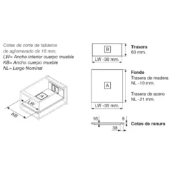 Cajones Blum Legrabox Pure altura M