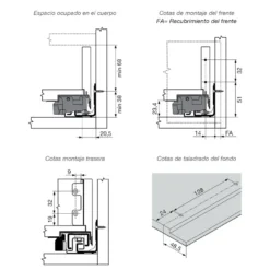 Cajones Blum Legrabox Pure altura M
