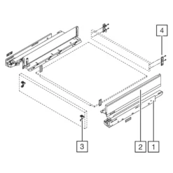 Cajones Blum Legrabox Pure altura M