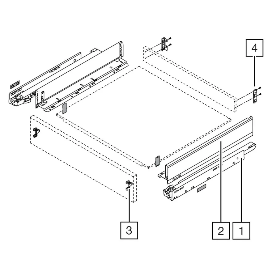 Cajones Blum Legrabox Pure altura M