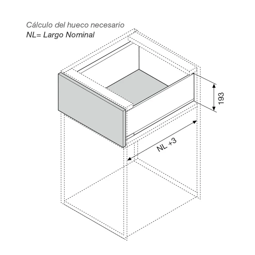 Cajones Blum Legrabox Pure perfil C
