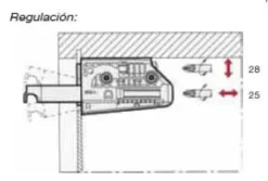CAMAR PLUS - Colgador fijación con tornillo o con tetón 10 mm.