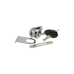CAM LOCK S - Cerradura tipo buzón para vitrinas, con protector para cristal y antigiro embellecedor.