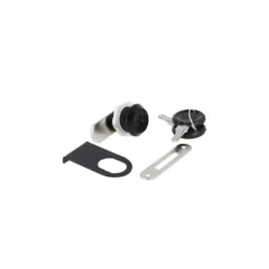 CAM LOCK S - Cerradura tipo buzón para vitrinas, con protector para cristal y antigiro embellecedor.