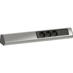 CASIA 2 - Regleta sobrepuesta ajustable para rincones con enchufes y USB