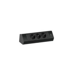 CASIA 2 - Regleta sobrepuesta ajustable para rincones con enchufes y USB