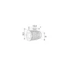 Casquillo de embutir para ensamble Lamello CABINEO 8 M6
