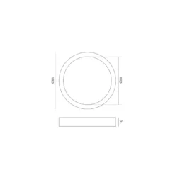 Cazoleta circular para pegar en puerta corredera de cristal