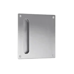 Cazoleta con placa cuadrada para encastrar y tornillos vistos