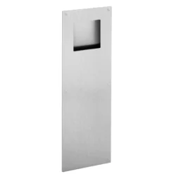 Cazoleta rectangular de encastre cuadrado y tornillos vistos