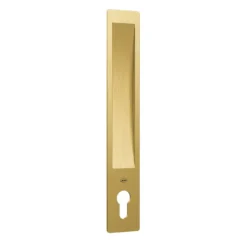 Cazoleta semi embutida para puerta corredera con cilindro europeo