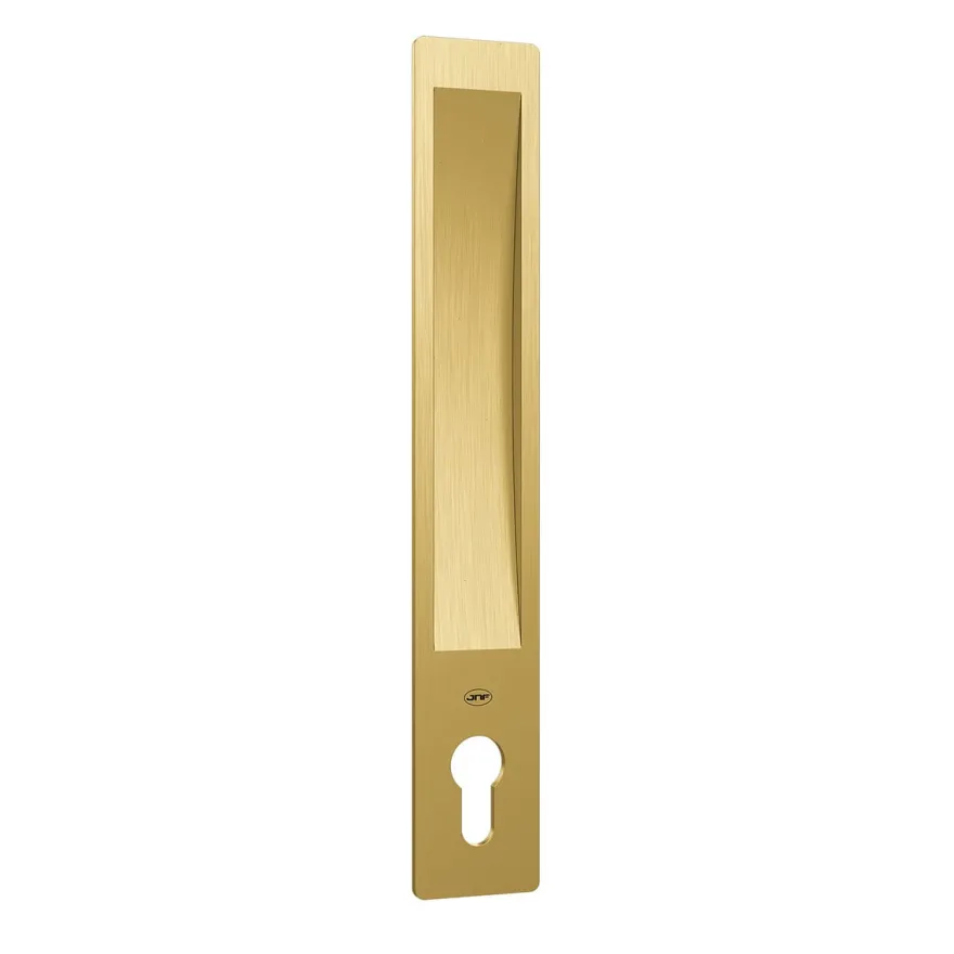 Cazoleta semi embutida para puerta corredera con cilindro europeo