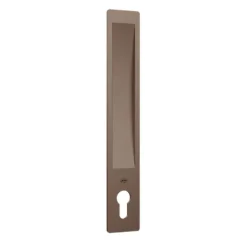 Cazoleta semi embutida para puerta corredera con cilindro europeo