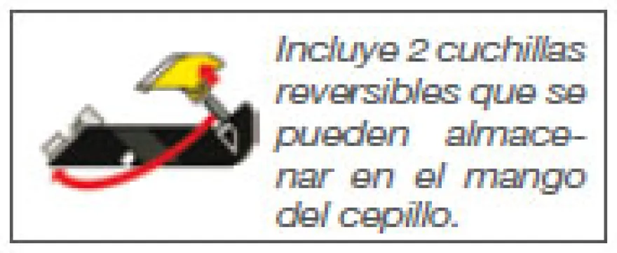 Cepillo RB5 para no dejar zonas sin cepillado STANLEY