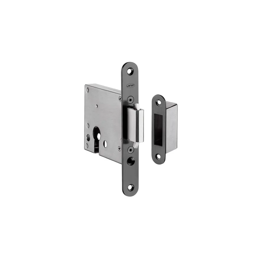 Cerradura de doble gancho y llave para puerta corredera
