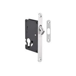 Cerradura de gancho y llave para puerta corredera