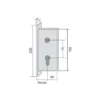 Cerradura Dorma CONTRACT 281 Uso normal con RF Reversible