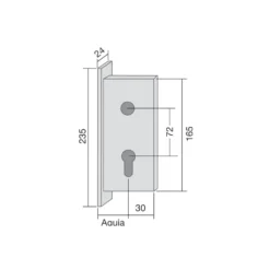 Cerradura Dorma CONTRACT 281 Uso normal con RF Reversible