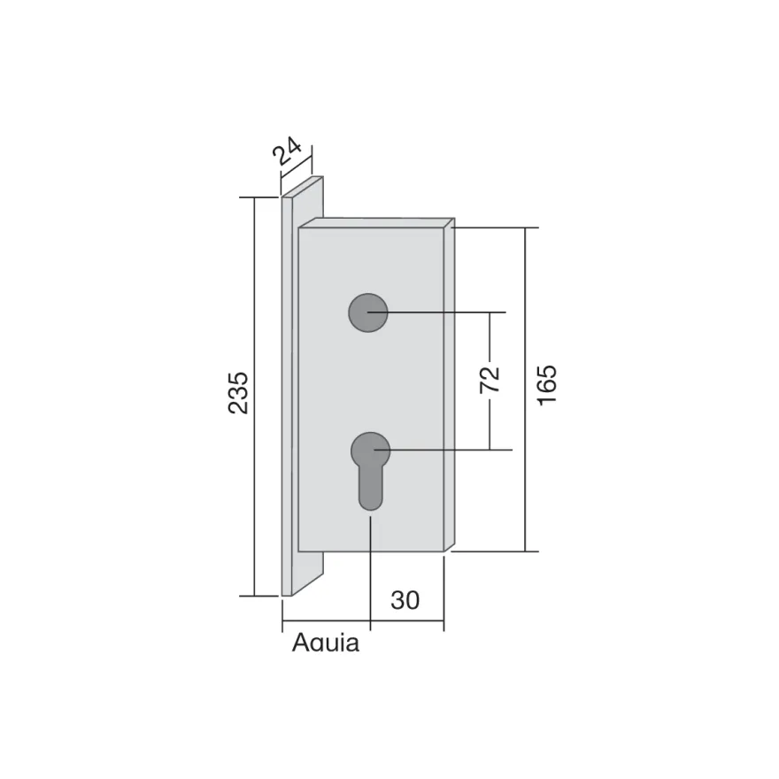 Cerradura Dorma CONTRACT 281 Uso normal con RF Reversible