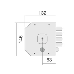 Cerradura MOTTURA R/610 - Golpe y llave