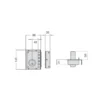 Cerradura puerta de madera JIS R/5239 - Solo llave