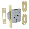 Cerraduras Embutidas para Puertas Correderas MCM 1515-2 de 4 gorjas macho de cierre 2 bulones