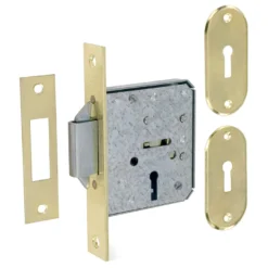 Cerraduras Embutidas para Puertas Correderas MCM 1515-2 de 4 gorjas macho de cierre 2 bulones