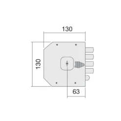 Cerradura Sobrepuesta MOIA R/432 - Golpe y llave