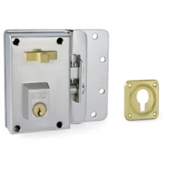 Cerradura Sobrepuesta YALE-AZBE R/10 - Golpe y llave sistema antipalanca