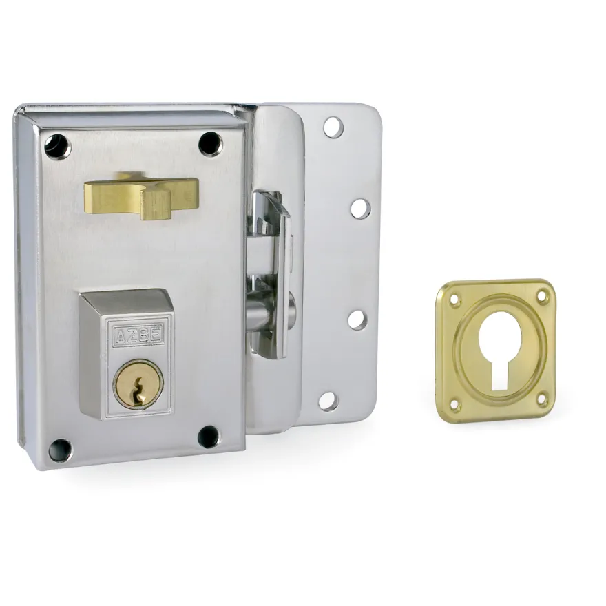 Cerradura Sobrepuesta YALE-AZBE R/10 - Golpe y llave sistema antipalanca