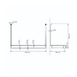Cesta soporte multiuso para colgar en la pared de la cocina