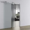 CHARRIOT GLASS - Kit de herrajes para puertas correderas de cristal JNF