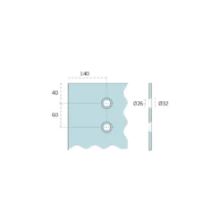 CHARRIOT GLASS - Kit de herrajes para puertas correderas de cristal JNF