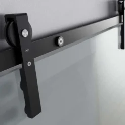 CHARRIOT GLASS - Kit de herrajes para puertas correderas de cristal JNF