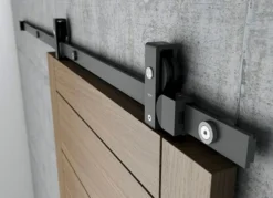 CHARRIOT- Kit de herrajes para puertas correderas de madera