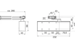 Cierrapuertas con Brazo DORMA TS-71