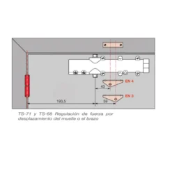 Cierrapuertas DORMA TS-68 con Brazo
