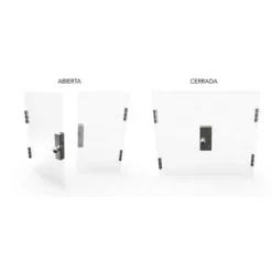 Cierre eléctrico con cerradura para puertas de vidrio
