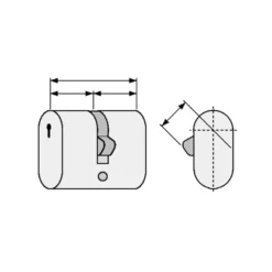 Cilindro MCM 14 - Con llave serreta