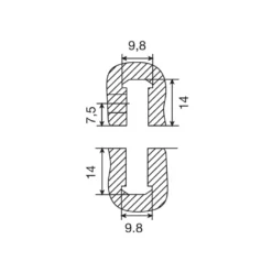 CLAMEX P-14 - Conector para tableros desde 16 mm.