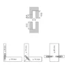 CLAMEX S-20 - Elemento de ensamble demostable para tableros finos a partir de 8 mm.