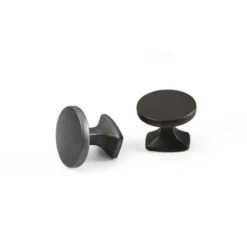 CLASSIC Vintage - Pomo redondo plano con base cuadrada