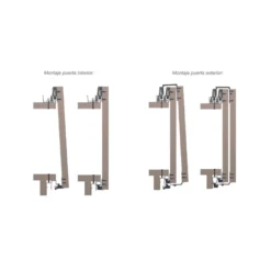 CLASS - Kit de guías para armarios de puertas de madera